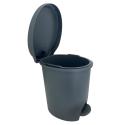 Kosz wewnętrzny, do łazienki, kuchni, z pedałem 6L, grafitowy