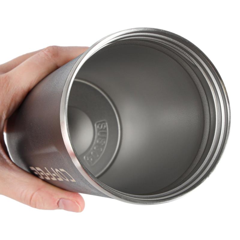 Kubek termiczny z ustnikiem termos LED 500ml czarn