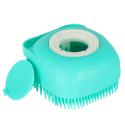 Szczotka silikonowa czyścik myjka do mycia psów kotów z dozownikiem miętowa