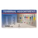 Konektory Kablowe, Zestaw Tulejek, Końcówek 1200 szt. Tulejki Do Zaciskarki, Praski