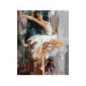 OBRAZ MALOWANIE PO NUMERACH RAMA 40x50cm BALETNICA W TAŃCU