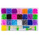 Gumki Zestaw Do Robienia Tworzenia Bransoletek Naszyjników Koraliki 4400 elementów