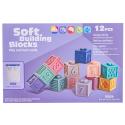 Miękkie Klocki Sensoryczne, Cyferki, Figury geometryczne, Kształty 12 sztuk, Edukacyjny zestaw klocków dla malucha