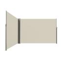 Markiza narożna boczna tarasowa LUARO parawan zwijany 181 x 620 cm beżowy