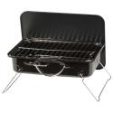 Grill węglowy przenośny, stalowy, do ogrodu i na taras, 37x27x17 cm
