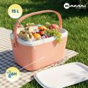 Lodówka CEGECO 15L Różowa Kamai