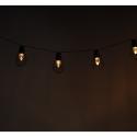 Lampki ogrodowe solarne żarówki girlanda loft 10LED