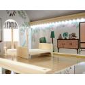 Domek dla lalek drewniany LULILO FLORO boho LED 78cm