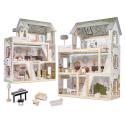Domek dla lalek drewniany LULILO FLORO boho LED 78cm
