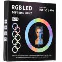 Lampa pierścieniowa do selfie LED RGB na statywie
