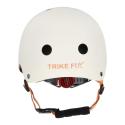 Kask rowerowy dla dziecka Trike Fix dziecięcy regulowany LED S 48-54cm beżowy
