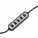 Lampa kosmetyczna LED bezcieniowa biurkowa do manicure paznokci łuk czarna