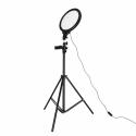 Lampa pierścieniowa do selfie LED na statywie