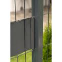 Klipsy do taśm ogrodzeniowych 10 szt. STANDARD SZARE