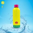 Butelka termiczna Kamai Gio Style, stal nierdzewna, żółta, pojemność 0,5L
