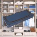 BLUE niebieski organizer do szafy na suwak 120x50x15cm