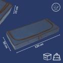 BLUE niebieski organizer do szafy na suwak 120x50x15cm