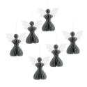 Aniołek papierowy składany 12cm – stylowa szarość
