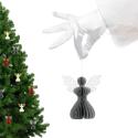 Aniołek papierowy składany 12cm – stylowa szarość