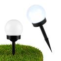 Lampa ogrodowa solarna wbijana, 1x LED, baterie AAA, IP44, wys. 10 cm, zimne światło