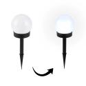 Lampa ogrodowa solarna wbijana, 1x LED, baterie AAA, IP44, wys. 10 cm, zimne światło