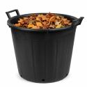 Pojemnik ogrodowy okrągły plastikowy perforowany z uchwytami, 50 l, średnica 50 cm, wysokość 41 cm