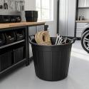 Pojemnik ogrodowy okrągły plastikowy perforowany z uchwytami, 50 l, średnica 50 cm, wysokość 41 cm
