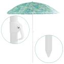 Parasol plażowy, średnica 180 cm, stalowy, regulowana wysokość, maszt 19/22 mm, wys. 200 cm, do ogrodu i na plażę