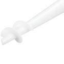 Podstawa do parasola plażowego, wkręcana świdrowa PVC, 43 cm, maszt 19-32 mm, zielono-biała