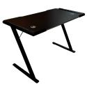 Biurko gamingowe LED podświetlenie RGB uchwyty komputerowe dla gracza 120x60cm