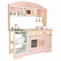 Kuchnia dla dzieci drewniana MDF MODERN CLASSIC akcesoria 82cm różowa