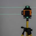 Poziomica laserowa 360° 4D laser krzyżowy 16 linii statyw uchwyt zestaw
