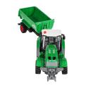 Traktor zdalnie sterowany ciągnik z przyczepą wywrotką 1:24 światła USB
