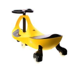 CRAZYCAR GRAWITACYJNY JEŹDZIK SKRĘTNY ŻÓŁTY KAUCZUK LED  W1