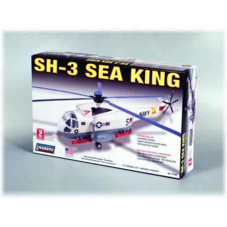 Model Plastikowy Do Sklejania Linberg (USA) - Śmigłowiec Helikopter SH-3 Sea King