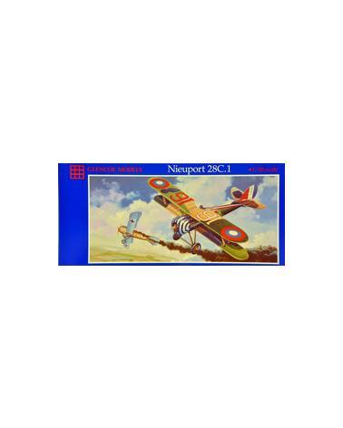 Model plastikowy - Samolot Nieuport 28C.I - Glencoe Models Glencoe Models Modele do sklejania 5114-KJA 1
