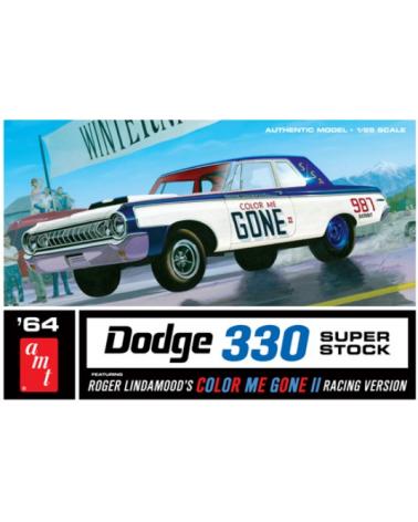 Model plastikowy - Samochód Color Me Gone 1964 Dodge 330 Superstock 1:25 - AMT AMT Modele do sklejania AMT987-KJA 1