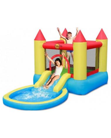 Dmuchaniec Happyhop Bouncy Castle With Pool Slide Zamek Dmuchany Zjeżdżalnia, Trampolina HappyHop Dmuchańce 9820-KJA 1