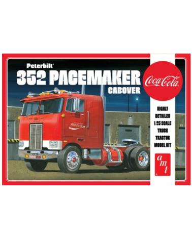 Model plastikowy - Ciężarówka Peterbilt 352 Pacemaker Cabover Coca-Cola 1:25 - AMT AMT Modele do sklejania AMT1090-KJA 1