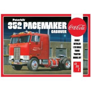 Model plastikowy - Ciężarówka Peterbilt 352 Pacemaker Cabover Coca-Cola 1:25 - AMT AMT Modele do sklejania AMT1090-KJA 1