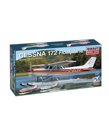 Model plastikowy - Samolot Cessna 172 Floatplane 1:48 (customowy numer rejestracyjny) - Minicraft Minicraft Model Kits Modele do