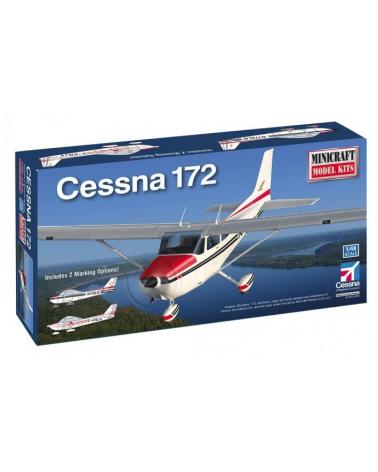 Model plastikowy - Samolot Cessna 172 1:48 (2 opcje znakowania) - Minicraft Minicraft Model Kits Modele do sklejania 11686-KJA 1