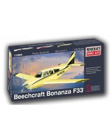 Model plastikowy - Samolot Beechcraft Bonanza F-33 1:48 - Minicraft Lindberg Modele do sklejania 11694-KJA 1
