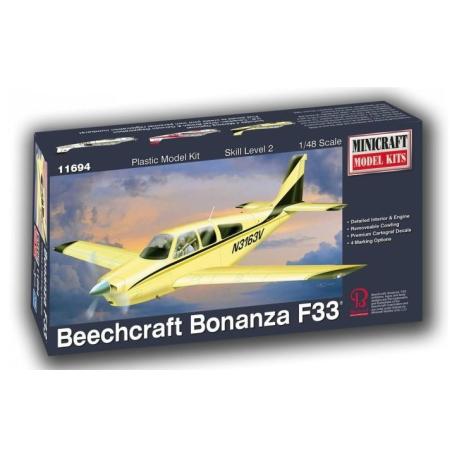 Model plastikowy - Samolot Beechcraft Bonanza F-33 1:48 - Minicraft Lindberg Modele do sklejania 11694-KJA 1