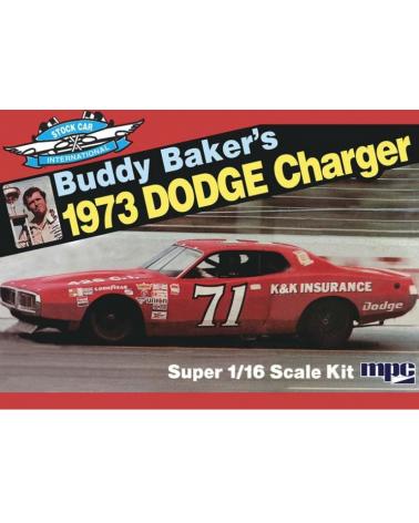Model plastikowy - Samochód Buddy Baker 1973 Dodge Charger Stock Car - MPC MPC Modele do sklejania MPC811-KJA 1