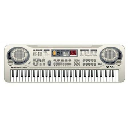 Keyboard MQ-811 Organki, 61 Klawiszy, Zasilacz, Mikrofon, USB