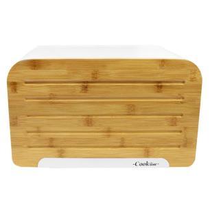 Chlebak z deską do krojenia 35x20x21cm BIAŁY  Akcesoria kuchenne 687144-DPM 1