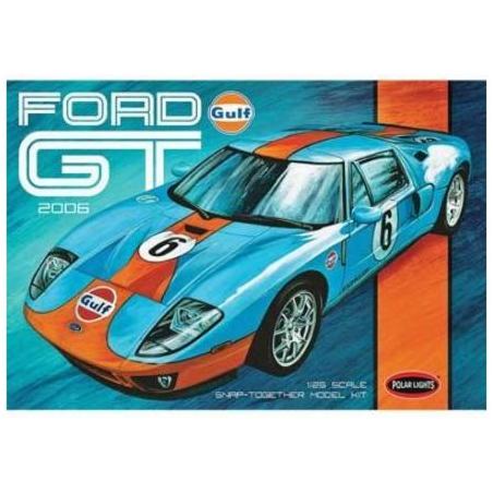 Model plastikowy - Samochód Gulf 2006 Ford GT 1:25 (Snap - do złożenia) - Polar Lights Polar Lights Modele do sklejania POL955-K