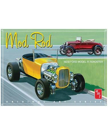 Model plastikowy - Samochód 1929 Ford Model A Roadster (OAS) Mod Rod - AMT AMT Modele do sklejania AMT1000-KJA 1