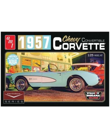 Model plastikowy - Samochód Car Culture 1957 Corvette Convertible (Aqua) - AMT AMT Modele do sklejania AMT1016-KJA 1